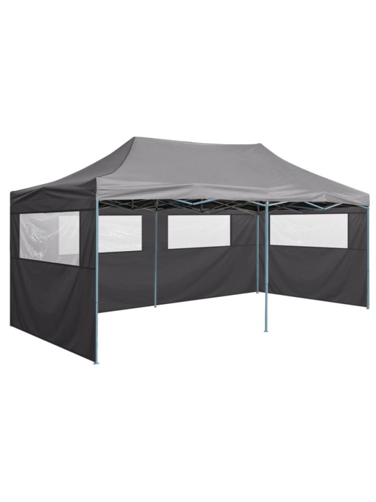 Saliekama nojume ar 4 sienām, pelēka, 3x6 m, tērauds