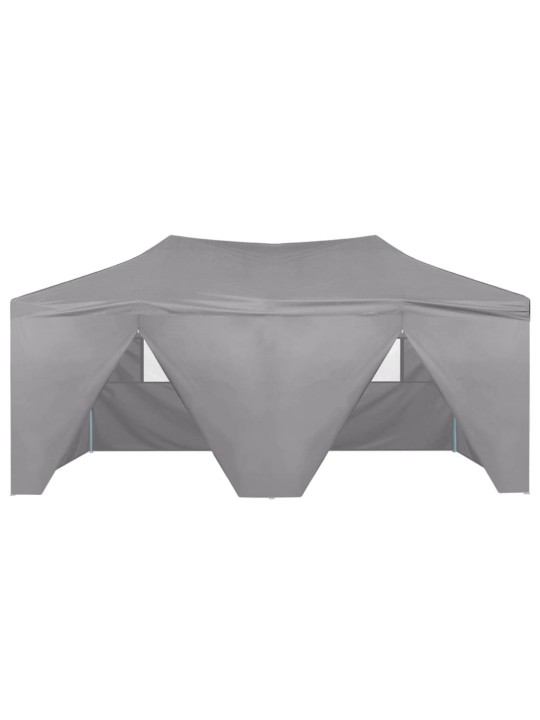 Saliekama nojume ar 4 sienām, pelēka, 3x6 m, tērauds