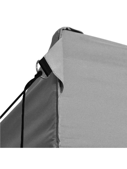 Saliekama nojume ar 4 sienām, pelēka, 3x6 m, tērauds