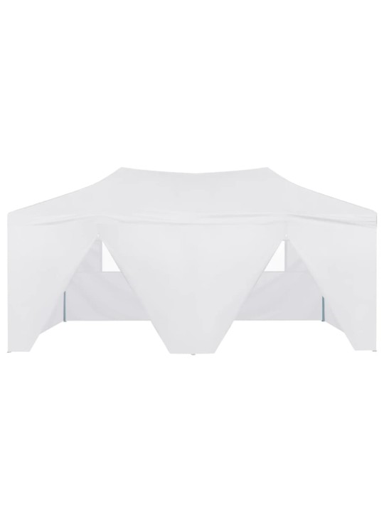 Saliekama nojume ar 4 sienām, balta, 3x6 m, tērauds