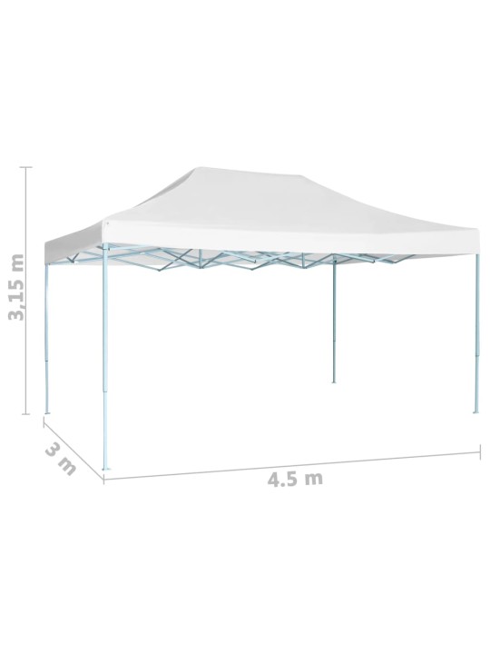 Saliekama svinību telts, 3x4,5 m, balta