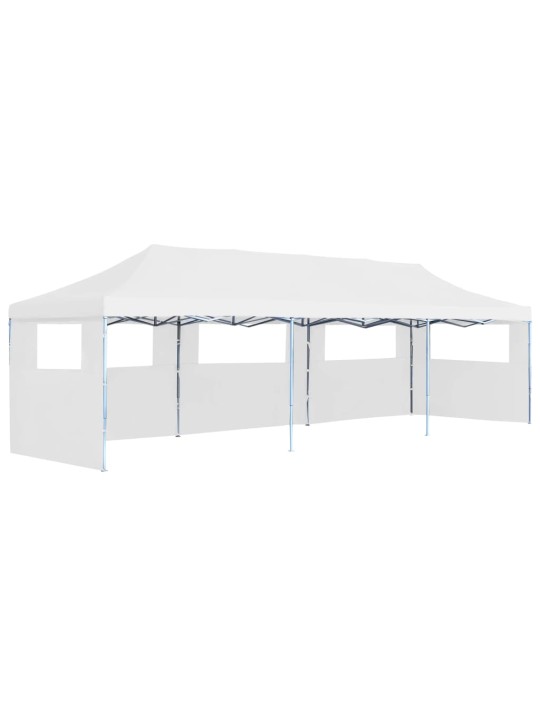 Saliekama nojume ar 5 sānu sienām, 3x9 m, balta