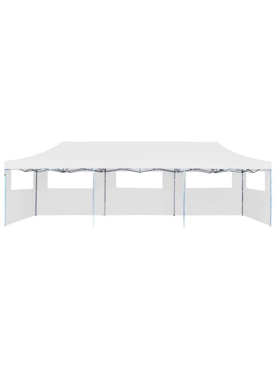 Saliekama nojume ar 5 sānu sienām, 3x9 m, balta