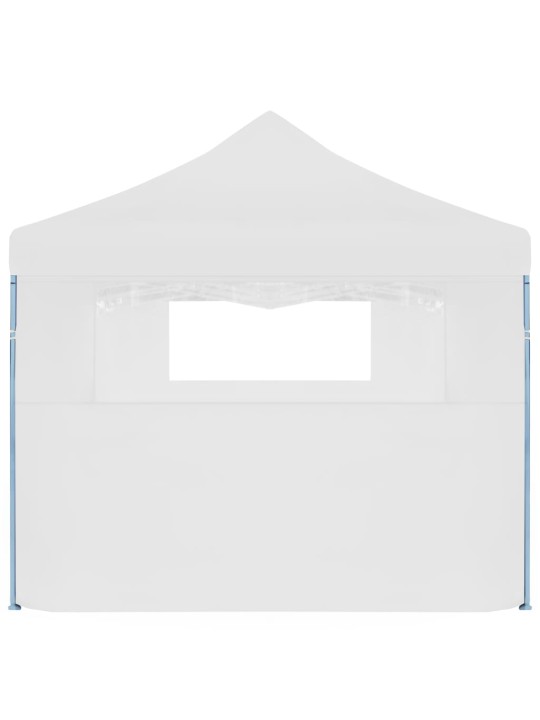 Saliekama nojume ar 5 sānu sienām, 3x9 m, balta