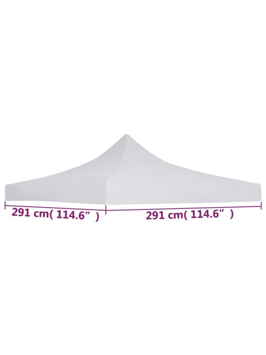Dārza nojumes jumts, 3x3 m, balts