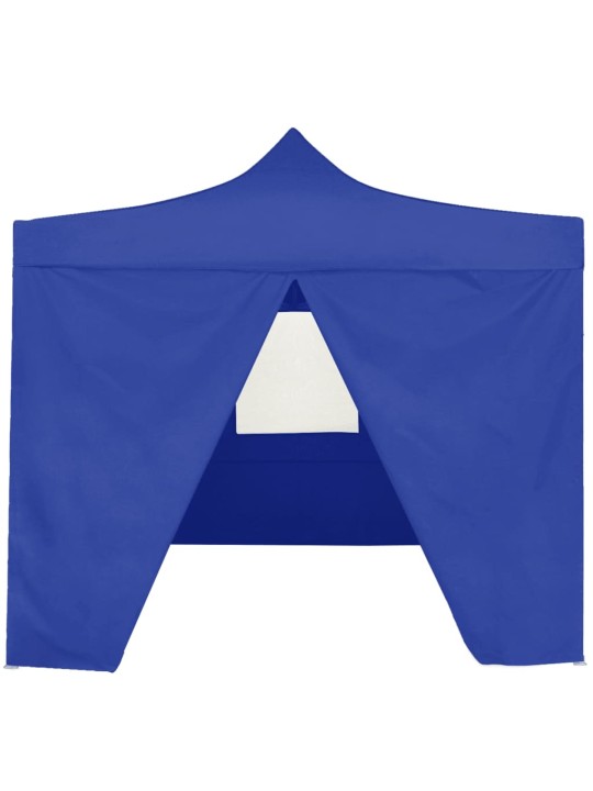 Saliekama nojume ar 4 sienām, zila, 2x2 m, tērauds