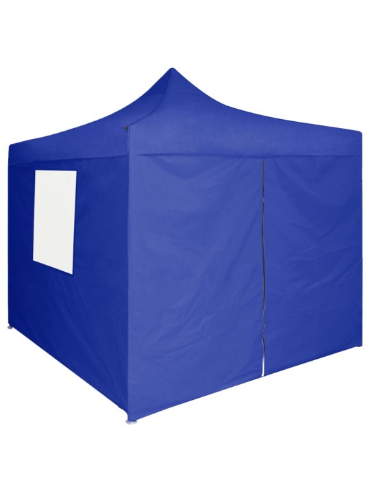Saliekama nojume ar 4 sienām, zila, 2x2 m, tērauds