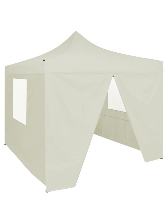 Saliekama nojume ar 4 sienām, krēmkrāsa, 2x2 m, tērauds