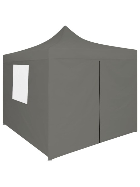 Saliekama nojume ar 4 sienām, pelēka, 2x2 m, tērauds