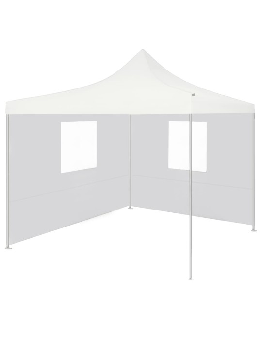 Saliekama nojume ar 2 sienām, balta, 2x2 m, tērauds