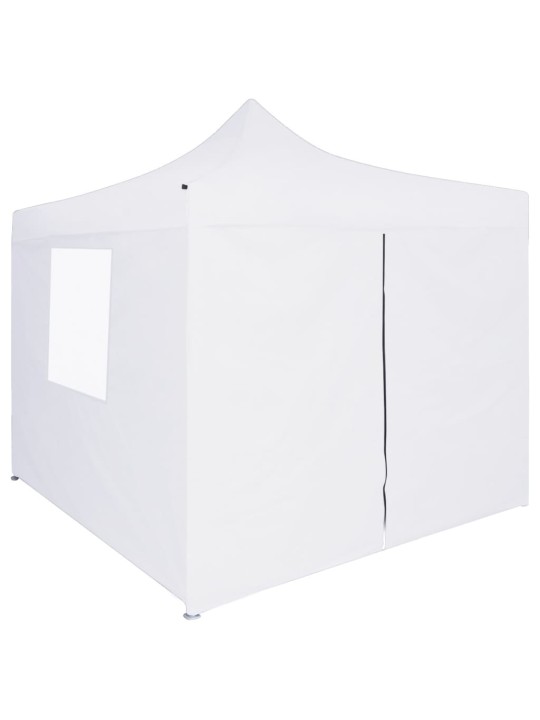 Saliekama nojume ar 4 sienām, balta, 2x2 m, tērauds