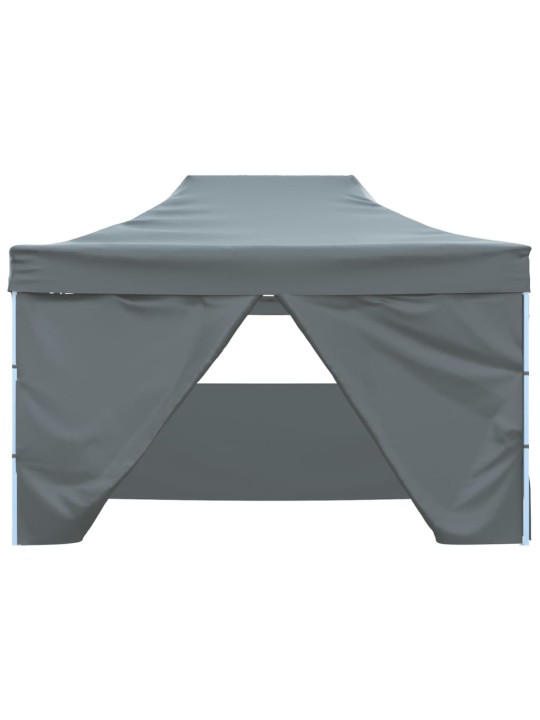 Saliekama nojume ar 4 sienām, pelēka, 3x4 m, tērauds