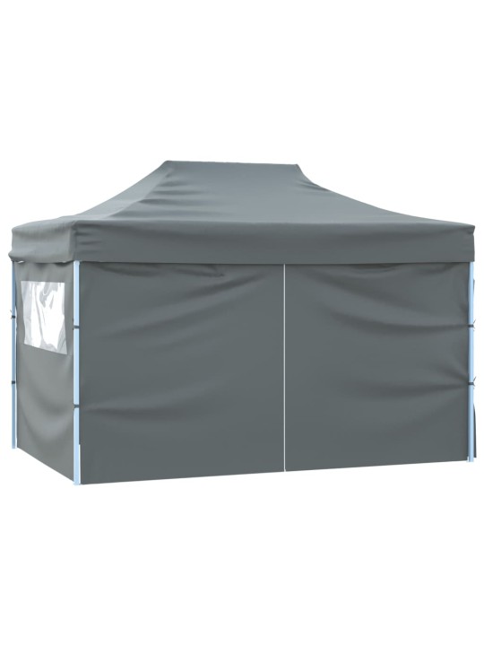 Saliekama nojume ar 4 sienām, pelēka, 3x4 m, tērauds