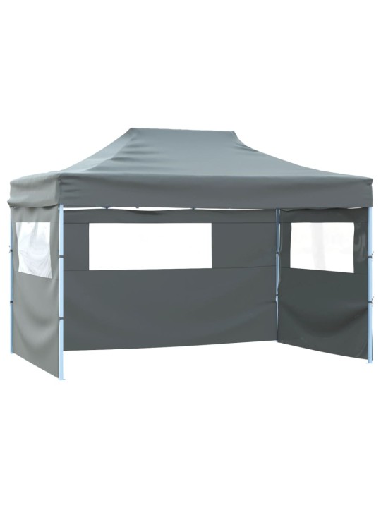 Saliekama nojume ar 4 sienām, pelēka, 3x4 m, tērauds
