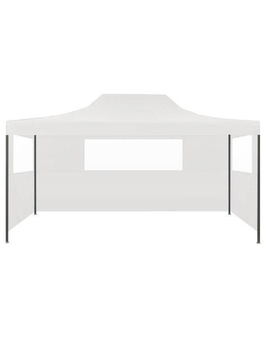 Saliekama nojume ar 3 sienām, balta, 3x4 m, tērauds