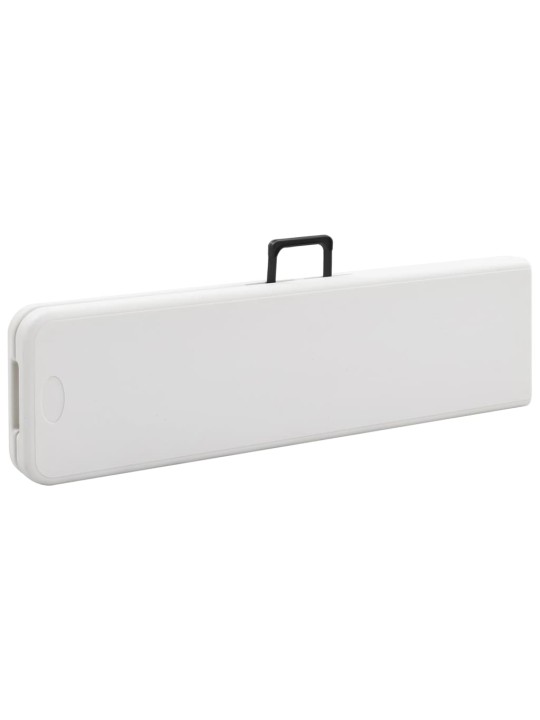 Saliekami dārza soli, 2 gab., 180 cm, hdpe, balti