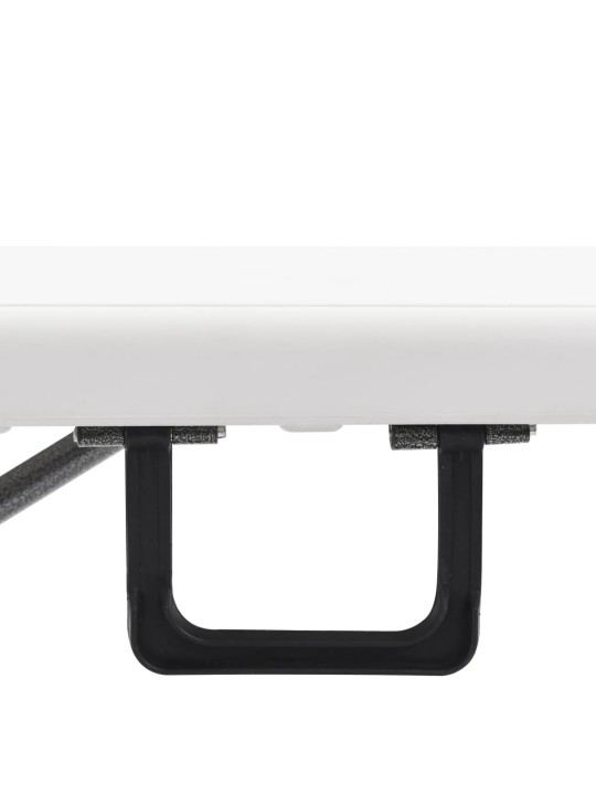 Saliekami dārza soli, 2 gab., 180 cm, hdpe, balti