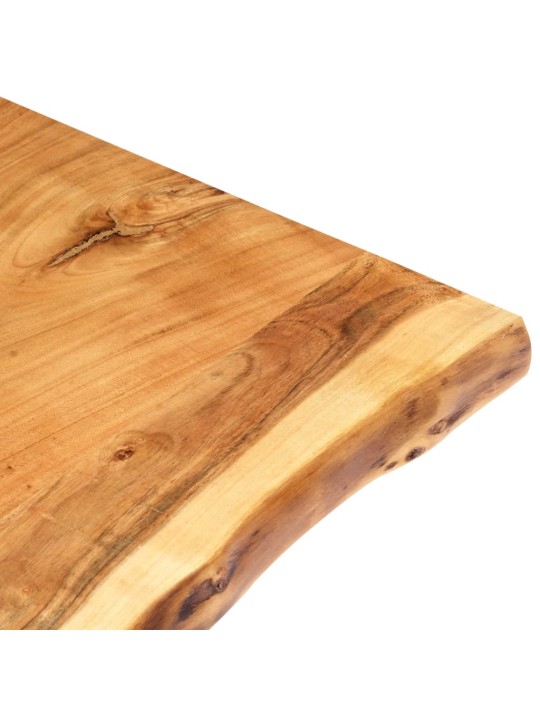 Galda virsma, akācijas masīvkoks, 80x(50-60)x2,5 cm