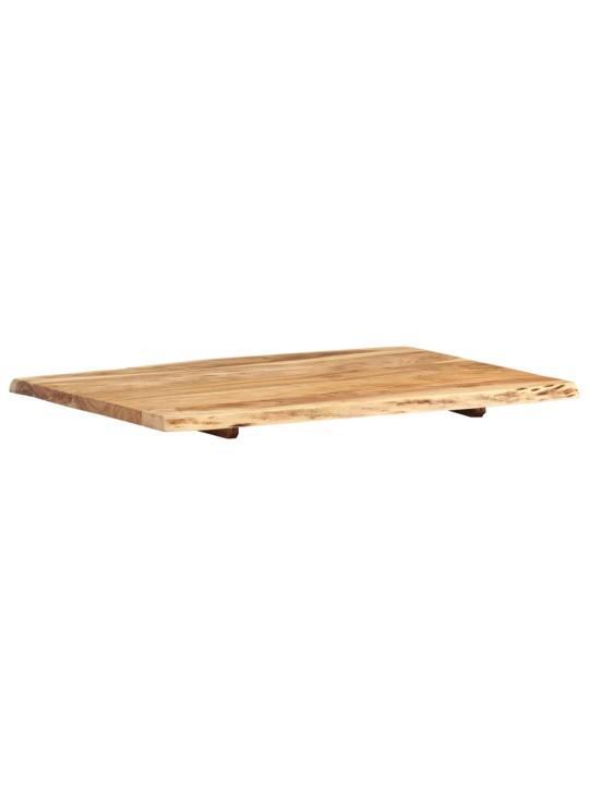 Galda virsma, akācijas masīvkoks, 80x(50-60)x2,5 cm