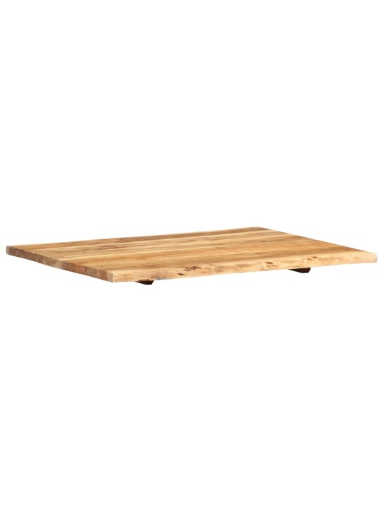 Galda virsma, akācijas masīvkoks, 80x(50-60)x2,5 cm