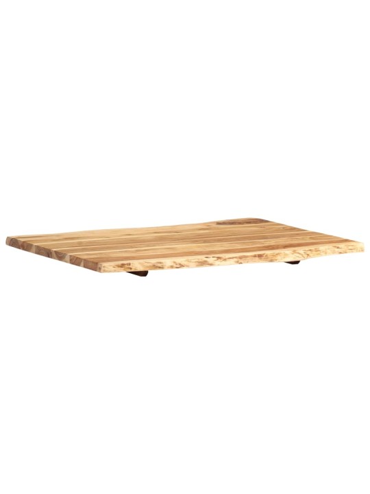 Galda virsma, akācijas masīvkoks, 80x(50-60)x2,5 cm