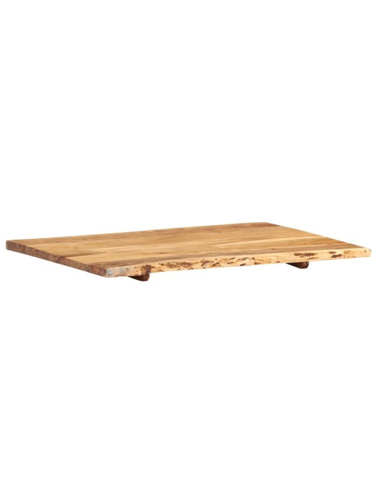 Galda virsma, akācijas masīvkoks, 80x(50-60)x2,5 cm