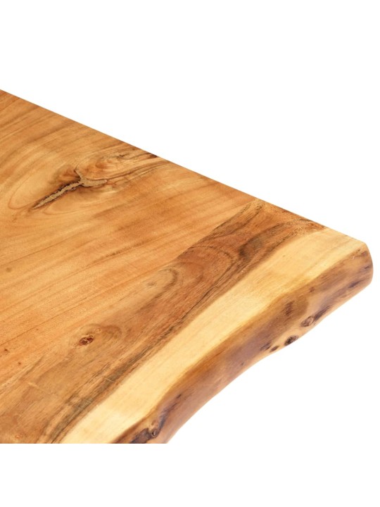 Galda virsma, akācijas masīvkoks, 80x(50-60)x3,8 cm