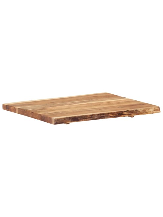 Galda virsma, akācijas masīvkoks, 80x(50-60)x3,8 cm