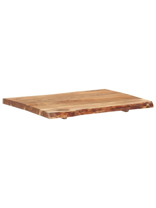 Galda virsma, akācijas masīvkoks, 80x(50-60)x3,8 cm