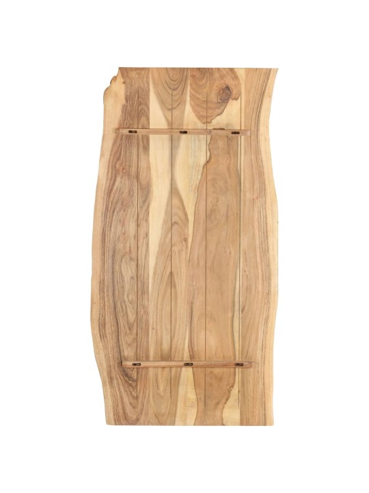 Galda virsma, akācijas masīvkoks, 118x(50-60)x2,5 cm