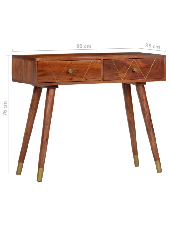 Konsoles galdiņš, 90x35x76 cm, akācijas masīvkoks