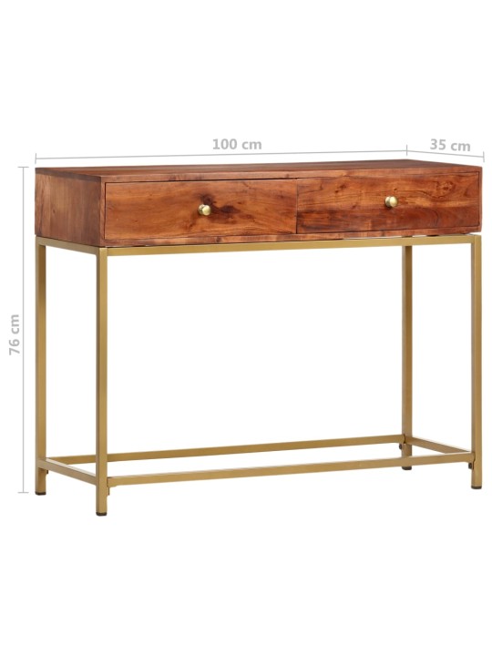 Konsoles galdiņš, 100x35x76 cm, akācijas masīvkoks