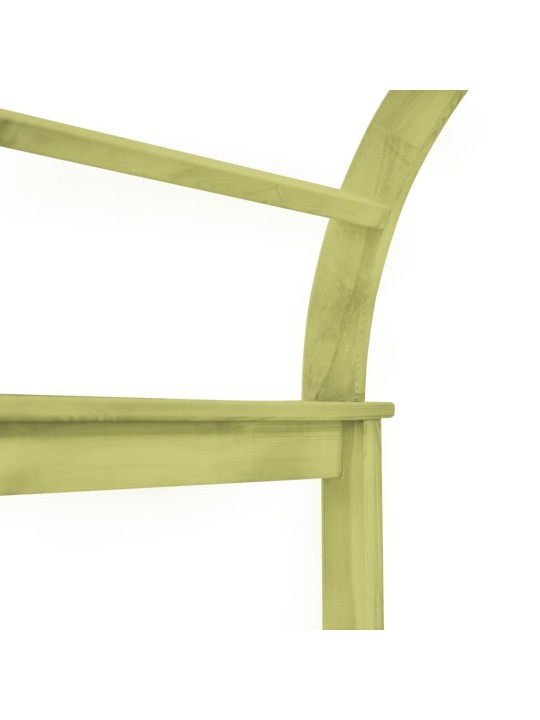 Špaleru arka / pergola, 125x150x235 cm, impregnēts priedes koks