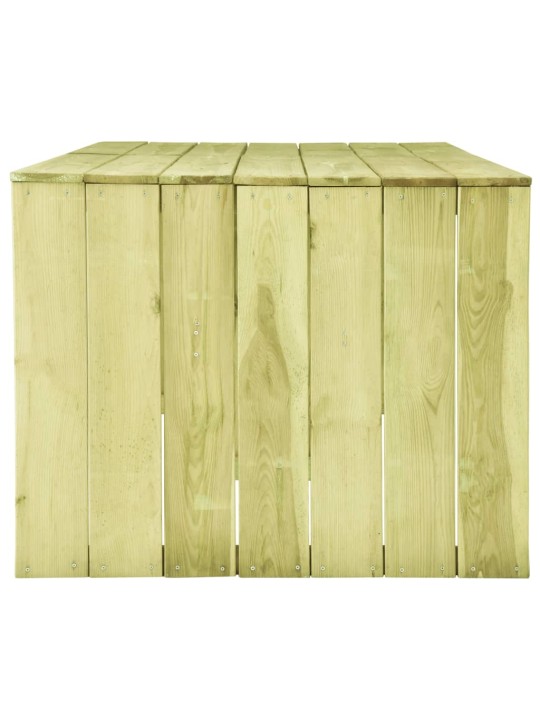 Dārza galds, 220x101,5x80 cm, impregnēts priedes koks