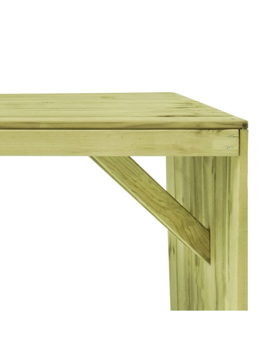 Dārza galds, 220x101,5x80 cm, impregnēts priedes koks