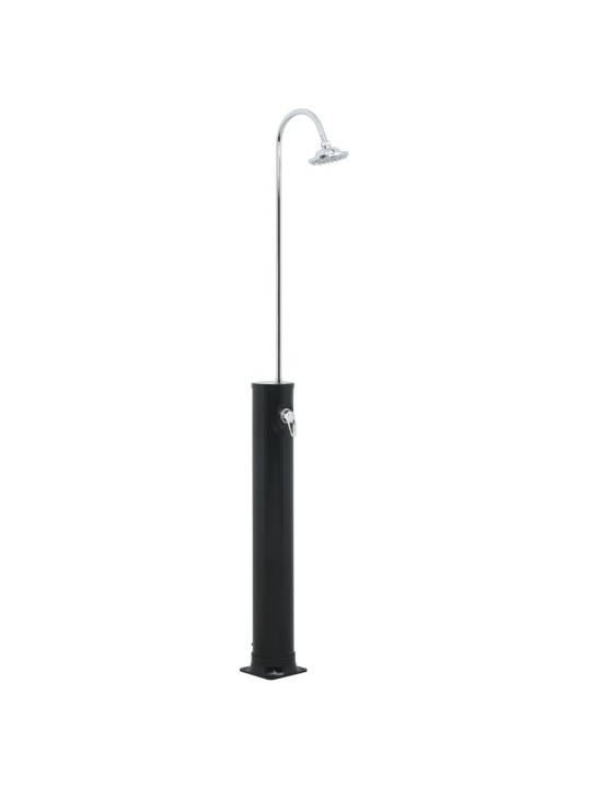 Solārā duša, melna, 214 cm, 20 l