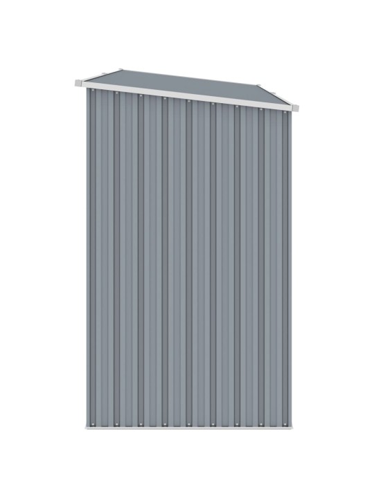 Dārza šķūnis, pelēks, 245x98x159 cm, cinkots tērauds