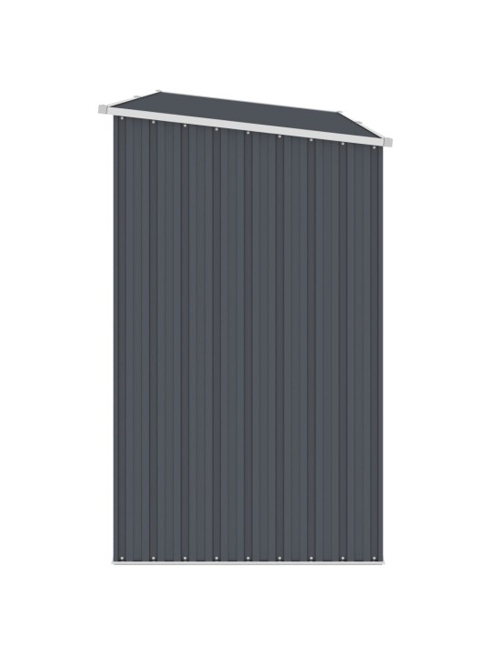 Dārza šķūnis, antracītpelēks, 245x98x159 cm, cinkots tērauds
