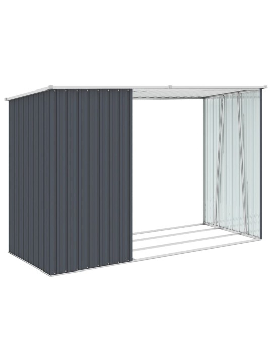 Dārza šķūnis, antracītpelēks, 245x98x159 cm, cinkots tērauds