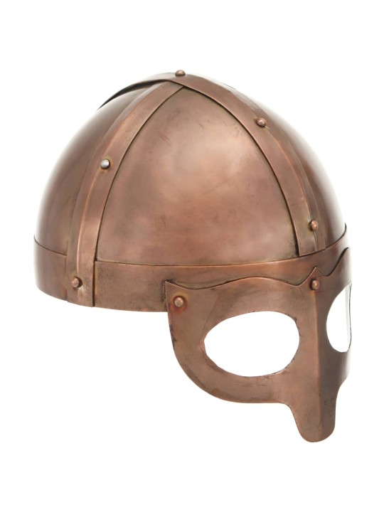 Vikingu bruņucepure, replika, vara krāsas tērauds