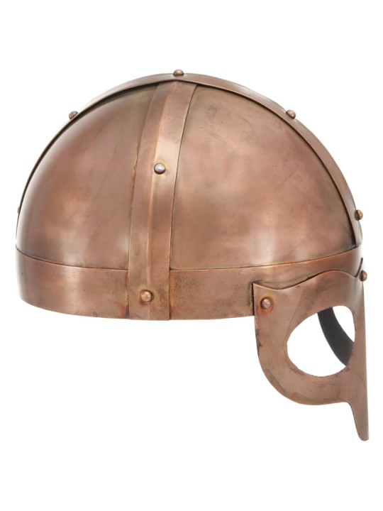 Vikingu bruņucepure, replika, vara krāsas tērauds
