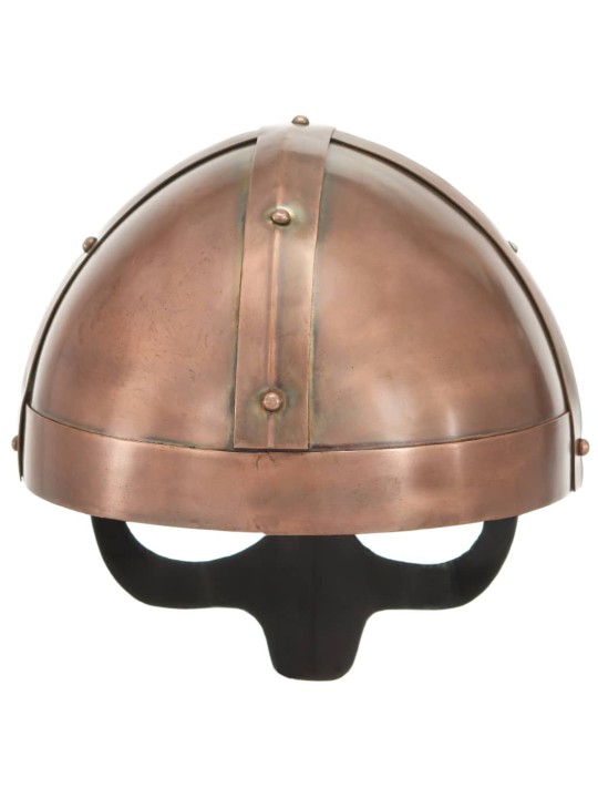 Vikingu bruņucepure, replika, vara krāsas tērauds