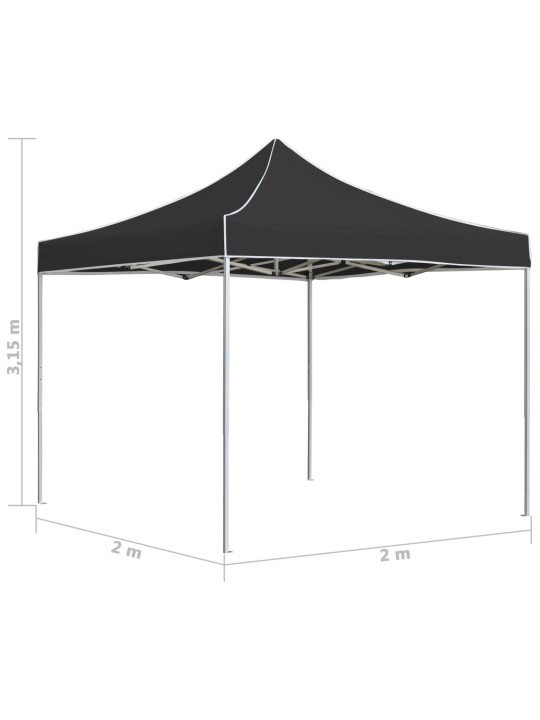 Saliekama nojume, 2x2 m, alumīnijs, antracītpelēka