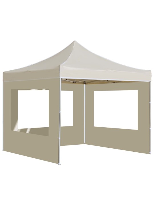 Saliekama nojume ar sienām, krēmkrāsa, 2x2 m, alumīnijs
