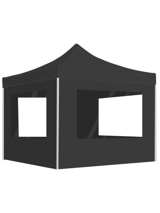 Saliekama nojume ar sienām, pelēka, 2x2 m, alumīnijs