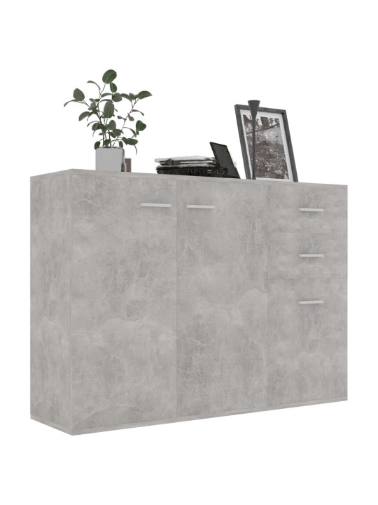 Kumode, 105x30x75 cm, inženierijas koks, betona pelēka