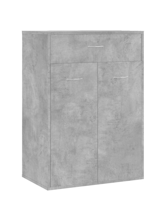 Apavu skapis, betona pelēks, 60x35x84 cm, inženierijas koks