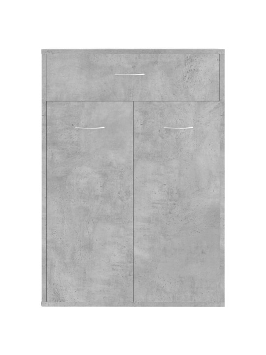 Apavu skapis, betona pelēks, 60x35x84 cm, inženierijas koks