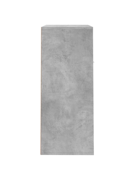 Apavu skapis, betona pelēks, 60x35x84 cm, inženierijas koks