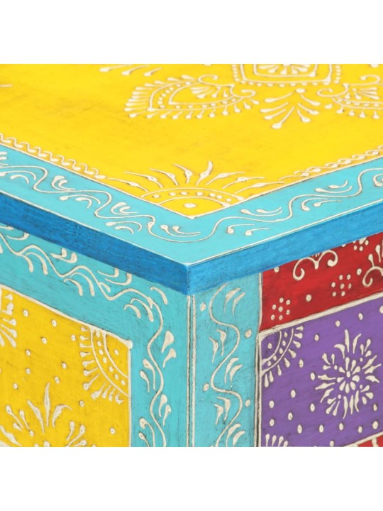Naktsskapītis, 40x30x50 cm, apgleznots, mango masīvkoks
